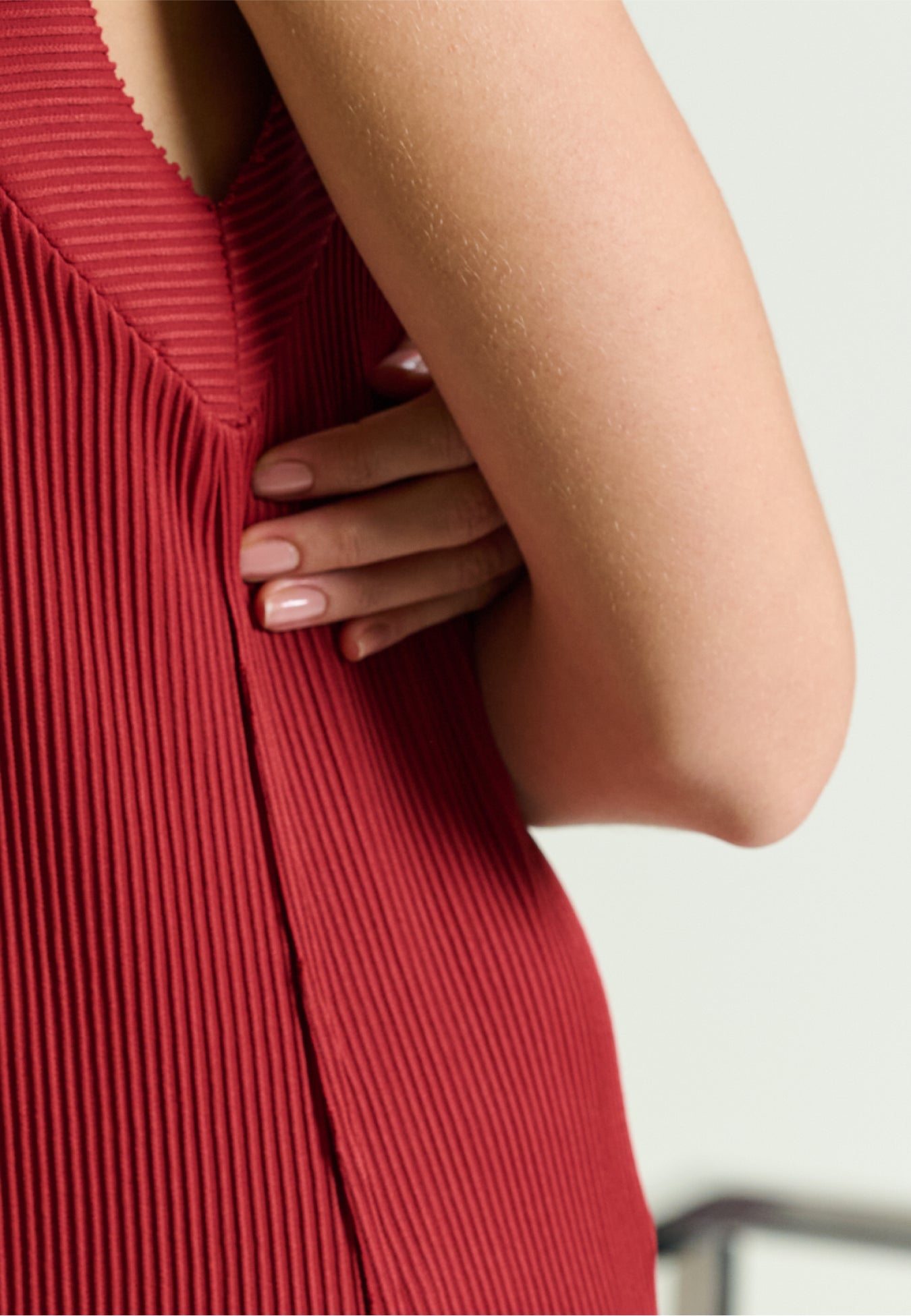 Vestido Midi Gola Reta