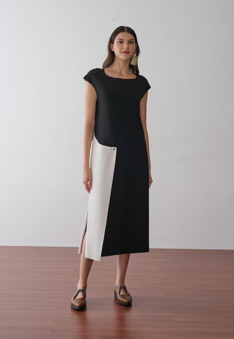 Vestido Block Bicolor