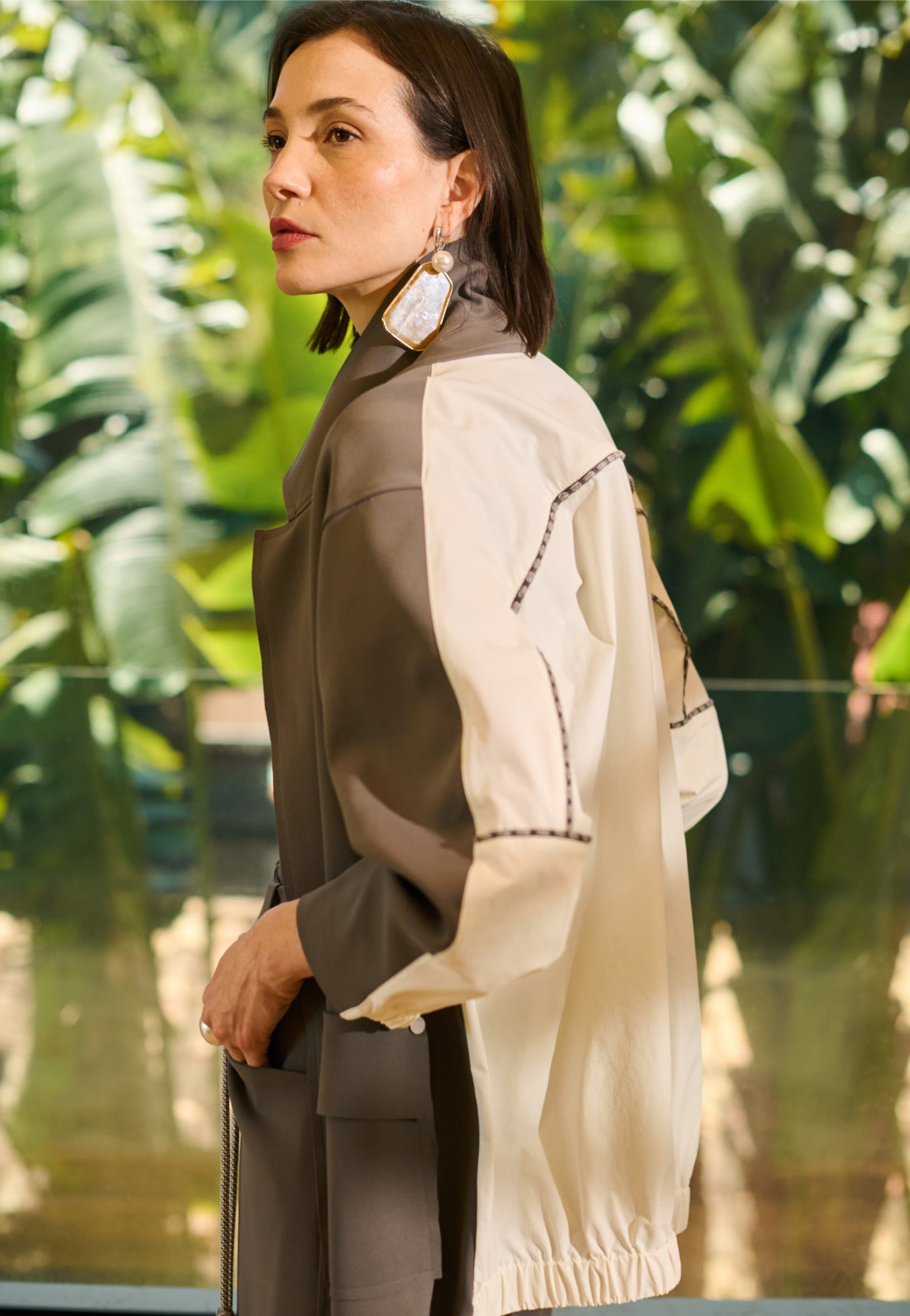 Blazer Alfaiataria Bicolor
