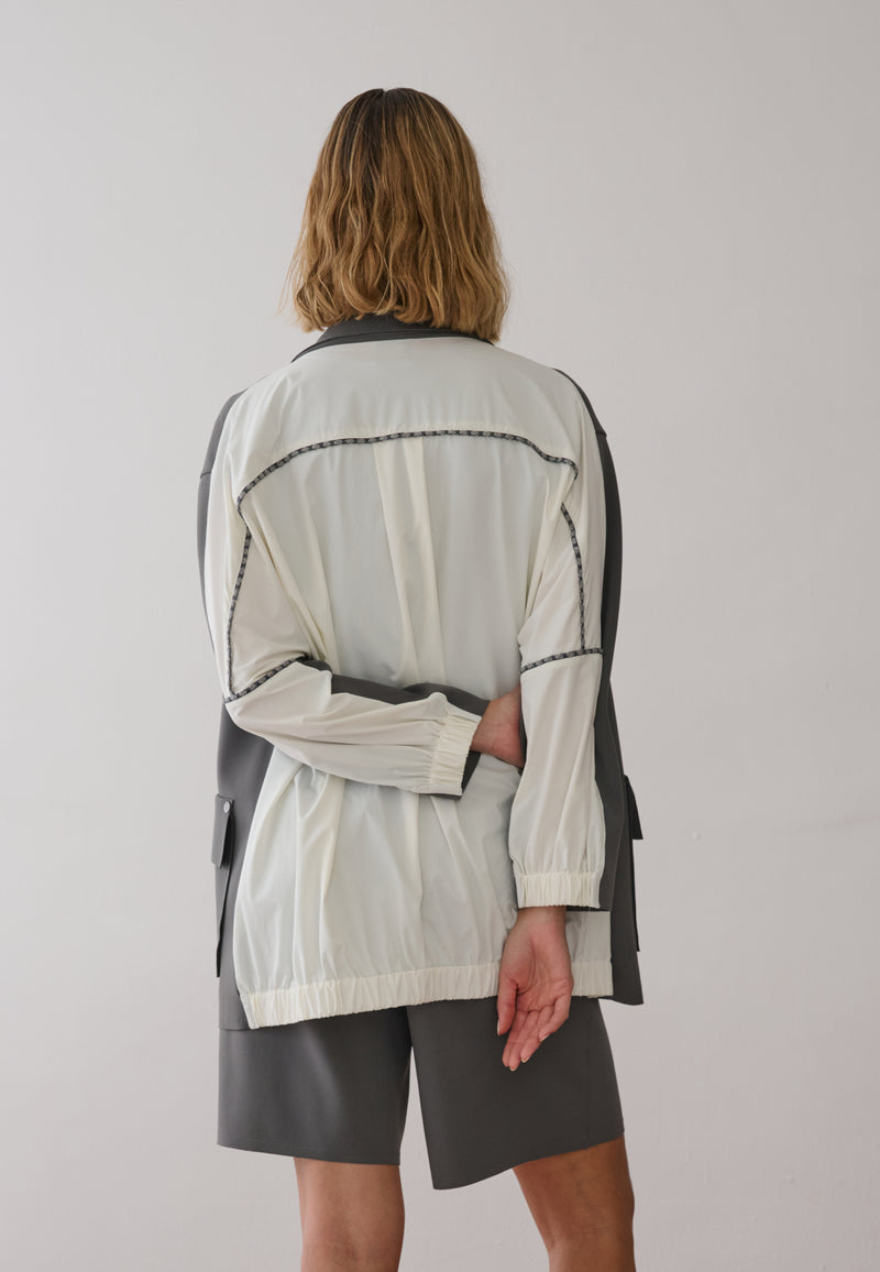 Blazer Alfaiataria Bicolor