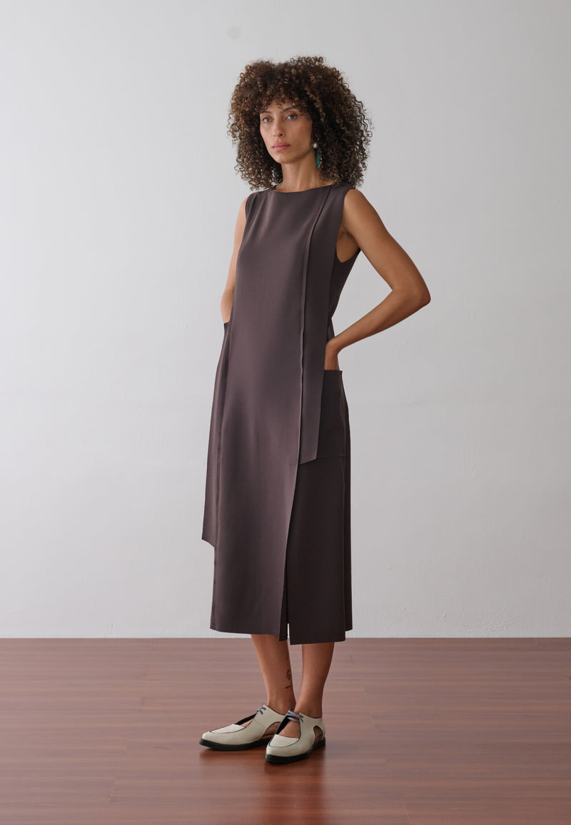 Vestido Midi Painéis