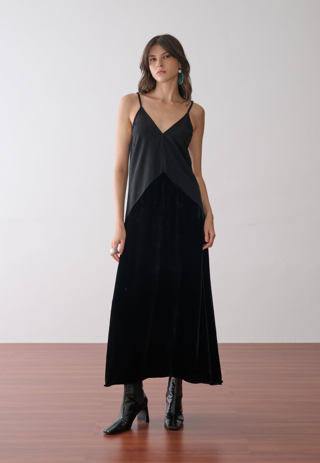 Slip Dress Veludo