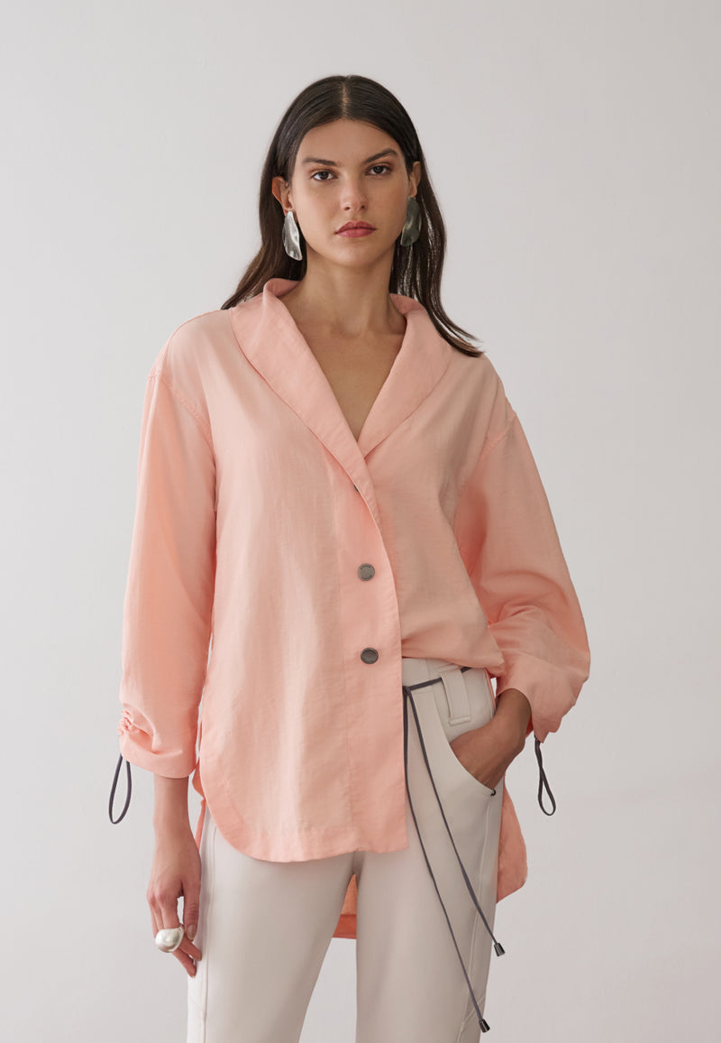 Camisa Mangas Ajustáveis