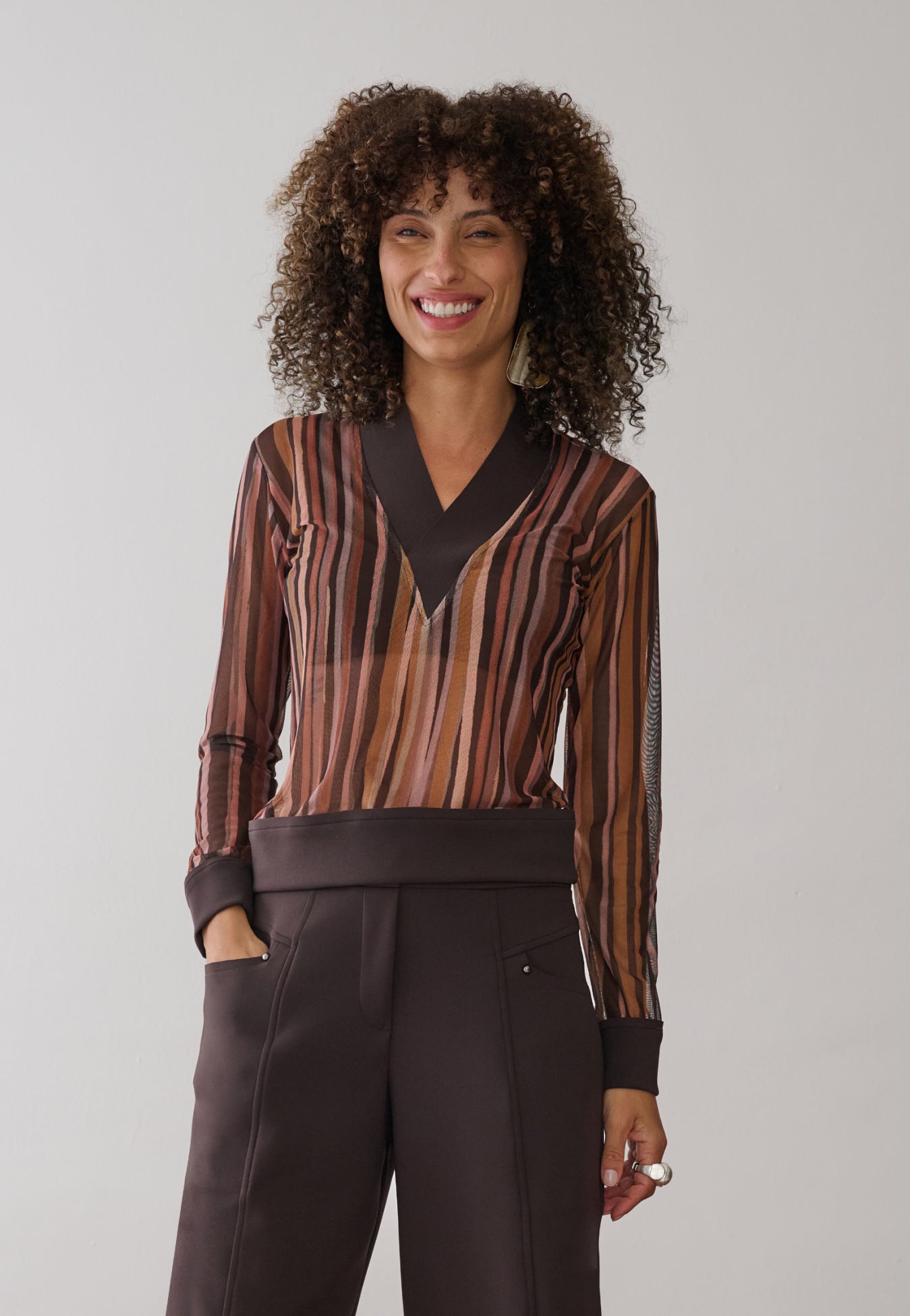 Blusa tule Estampada