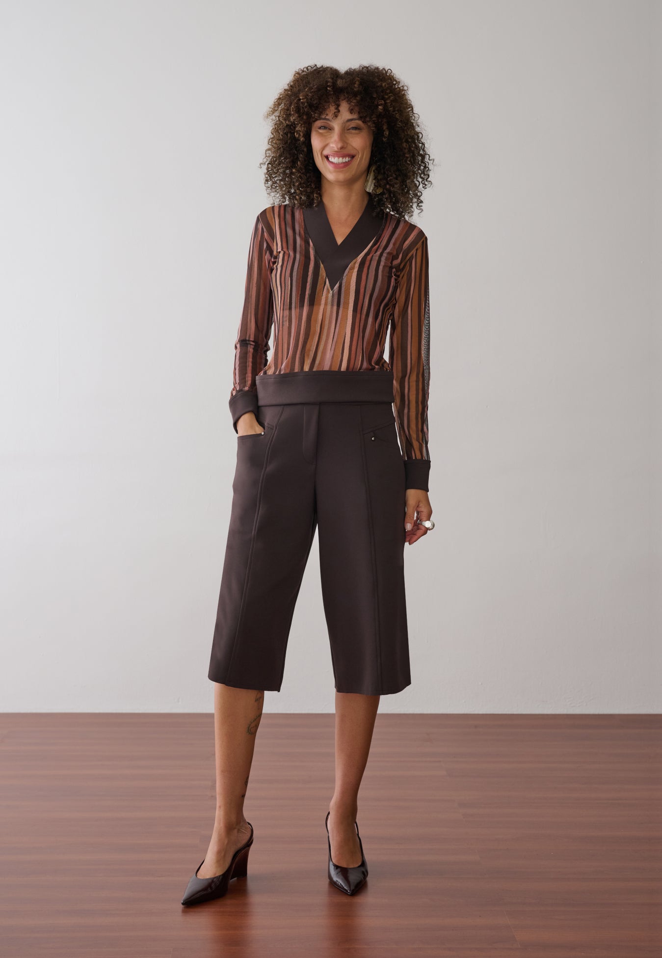 Blusa tule Estampada