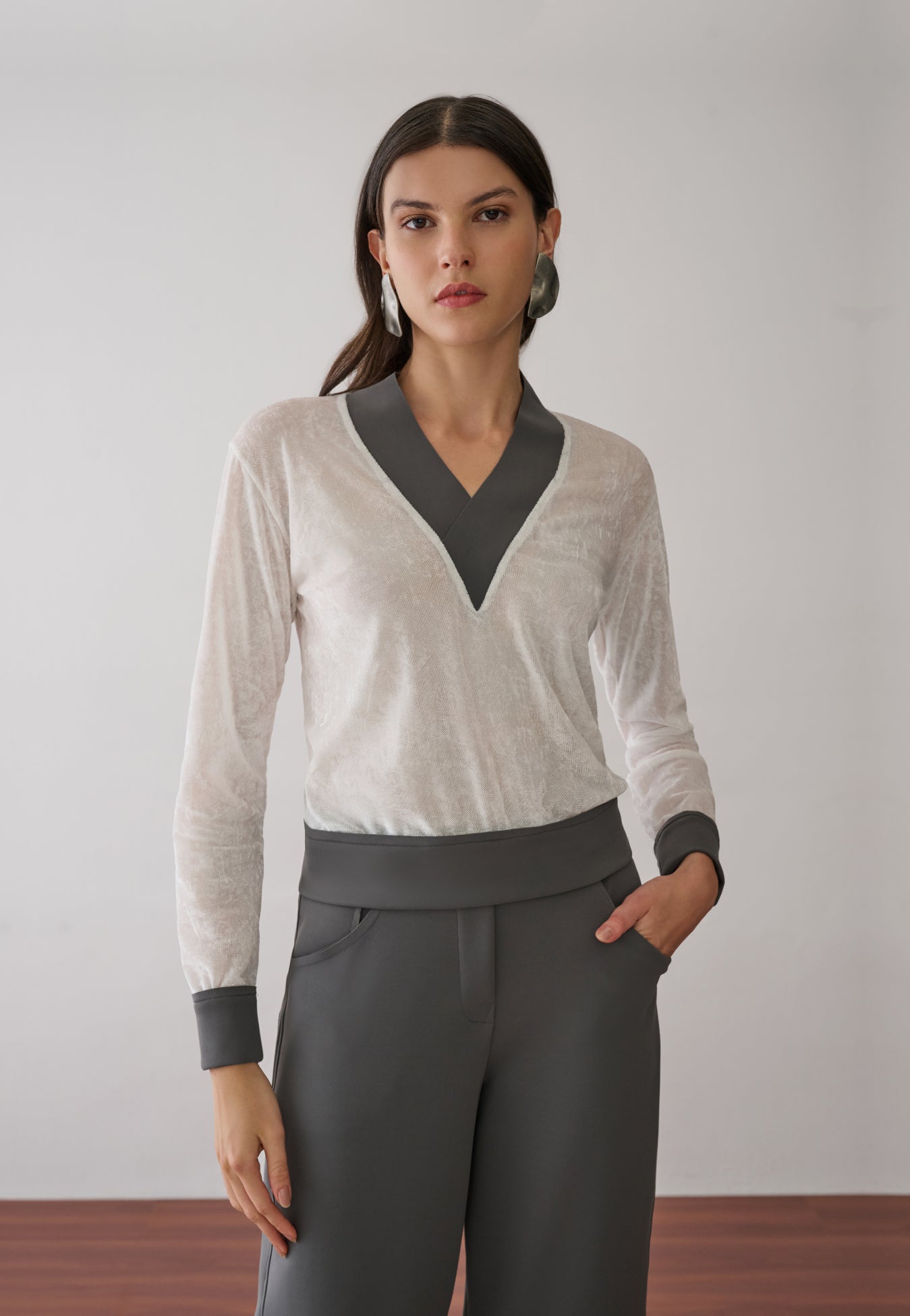 Blusa Tule de Veludo