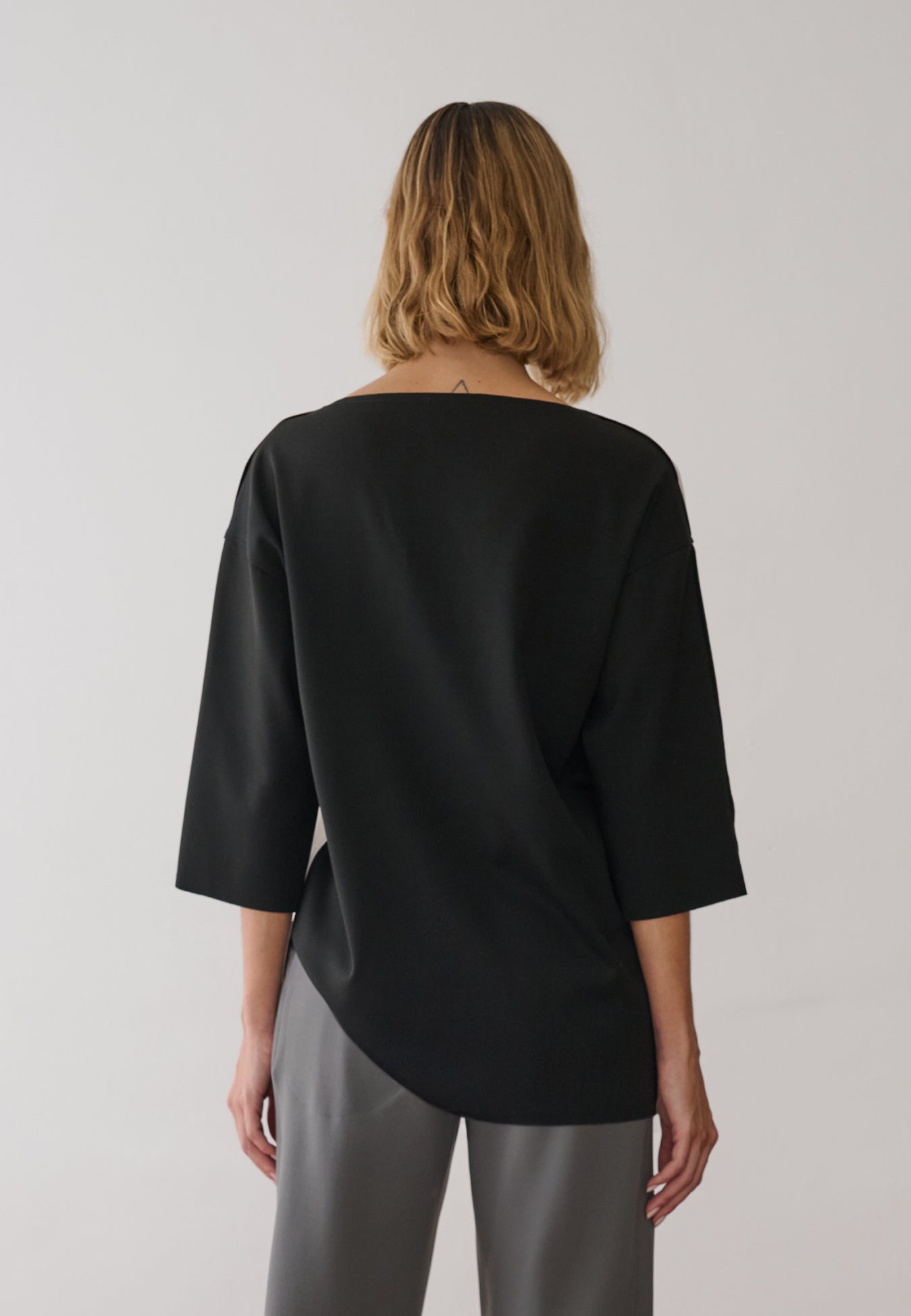 Blusa Bicolor Manga 3/4