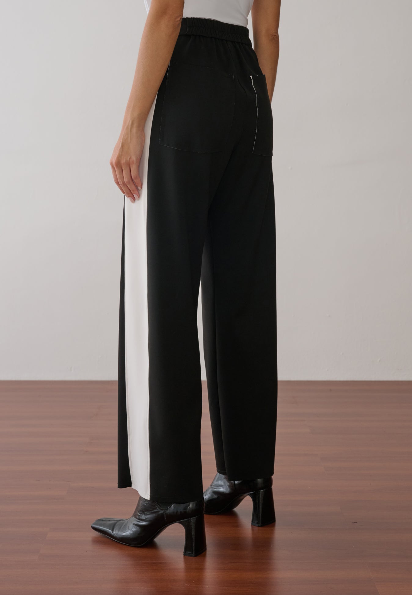 Calça Pantalona Bicolor Duo