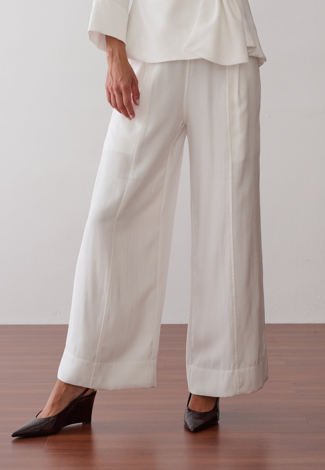 Calça Pantalona Barra Larga