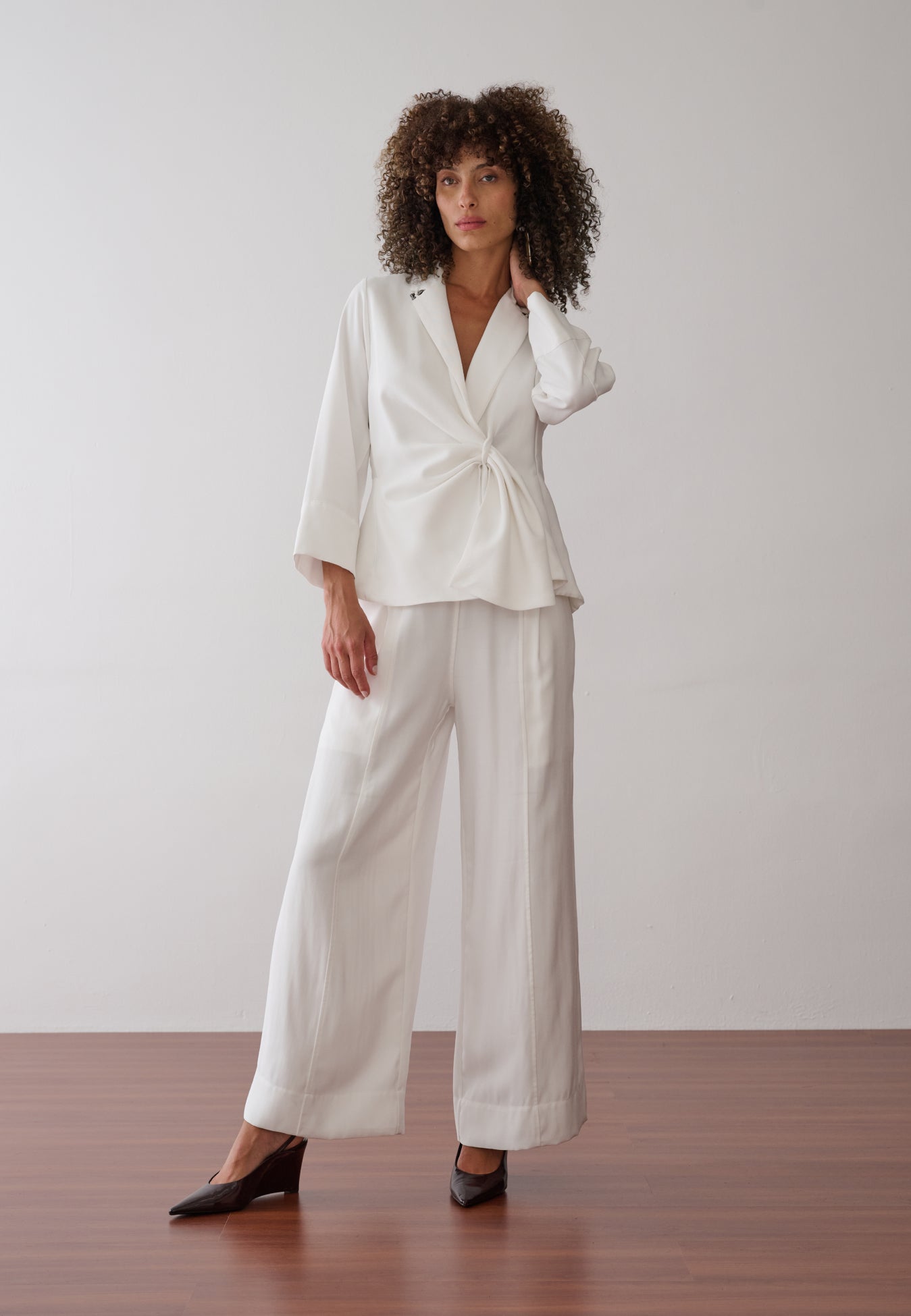 Calça Pantalona Barra Larga