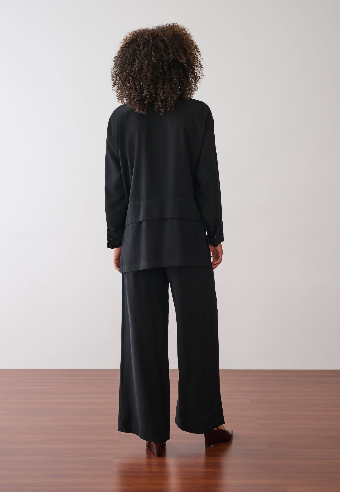 Calça Pantalona Barra Larga