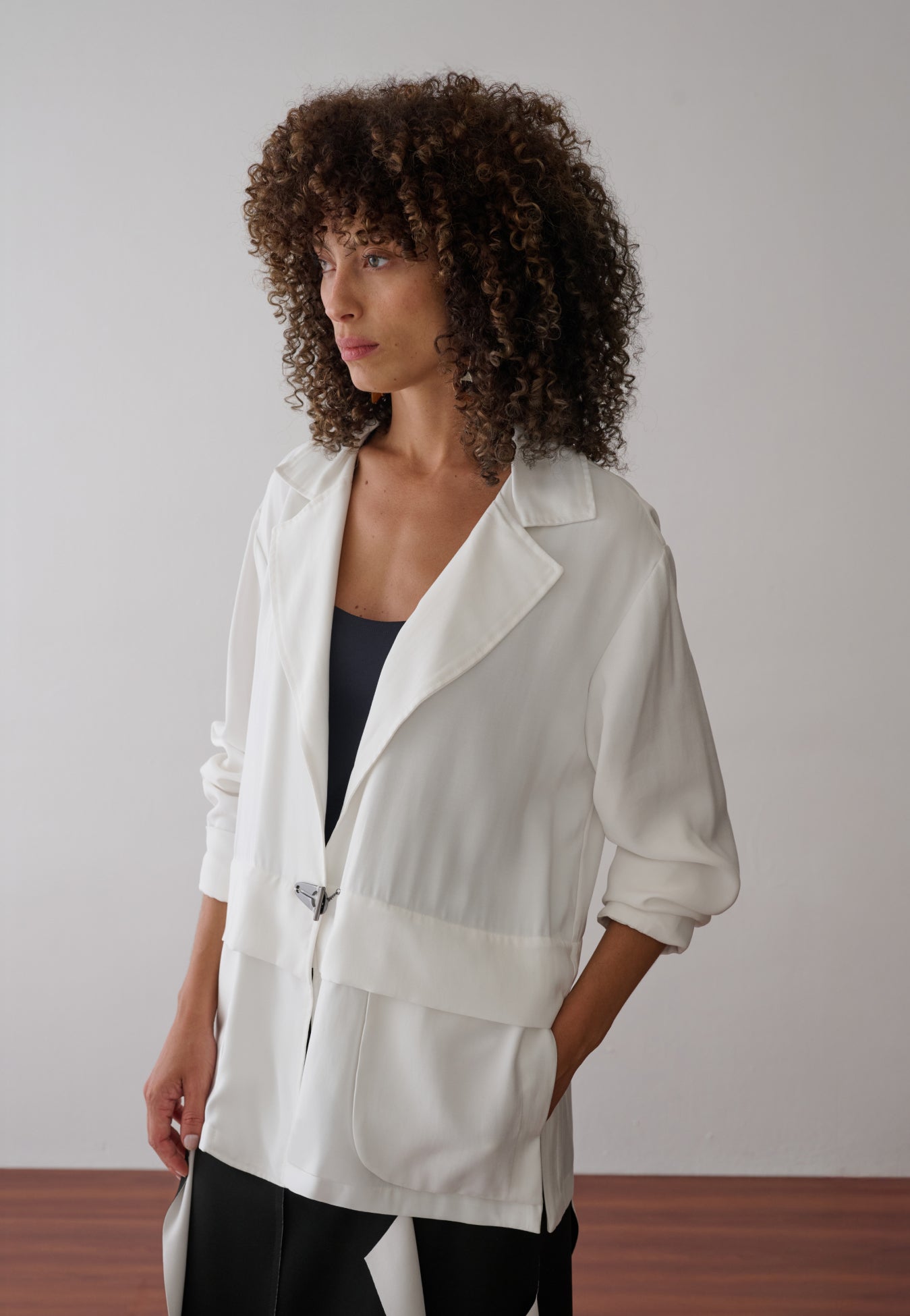 Blazer Alongado Utilitário