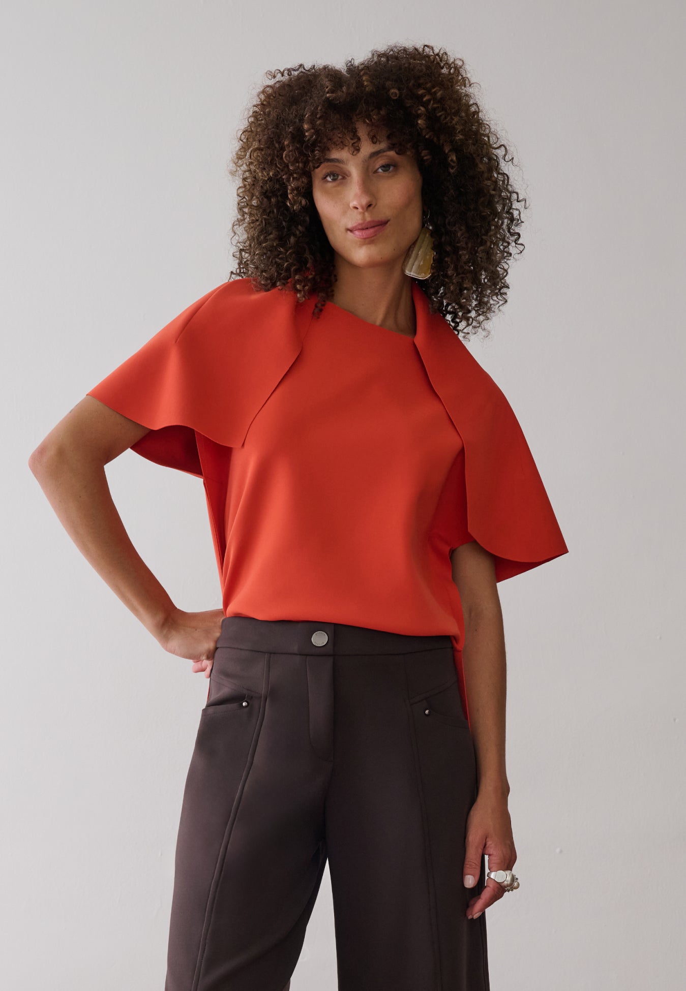 Blusa Manga Detalhe Sobreposto