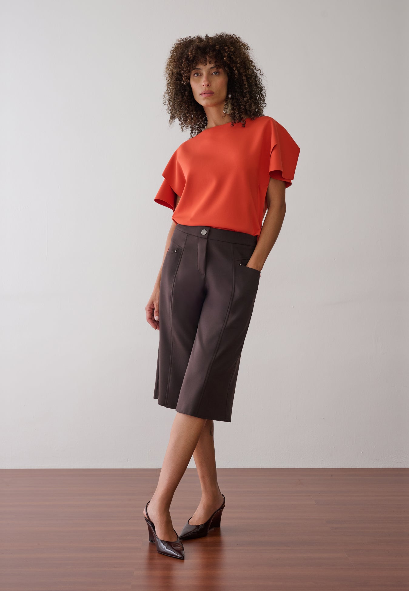 Blusa Manga Detalhe Sobreposto
