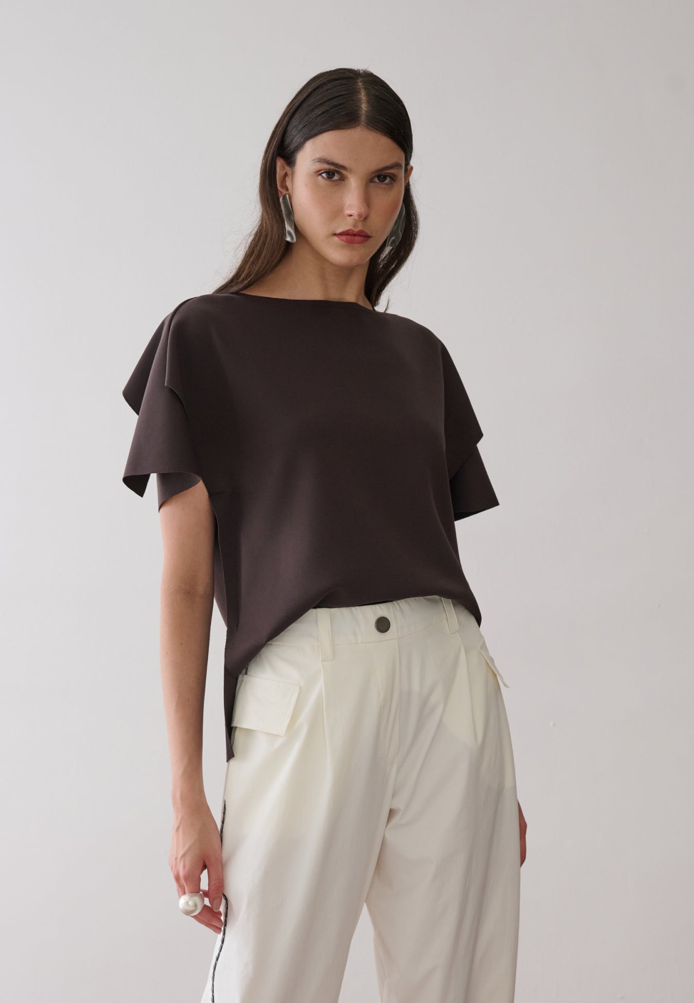 Blusa Manga Detalhe Sobreposto