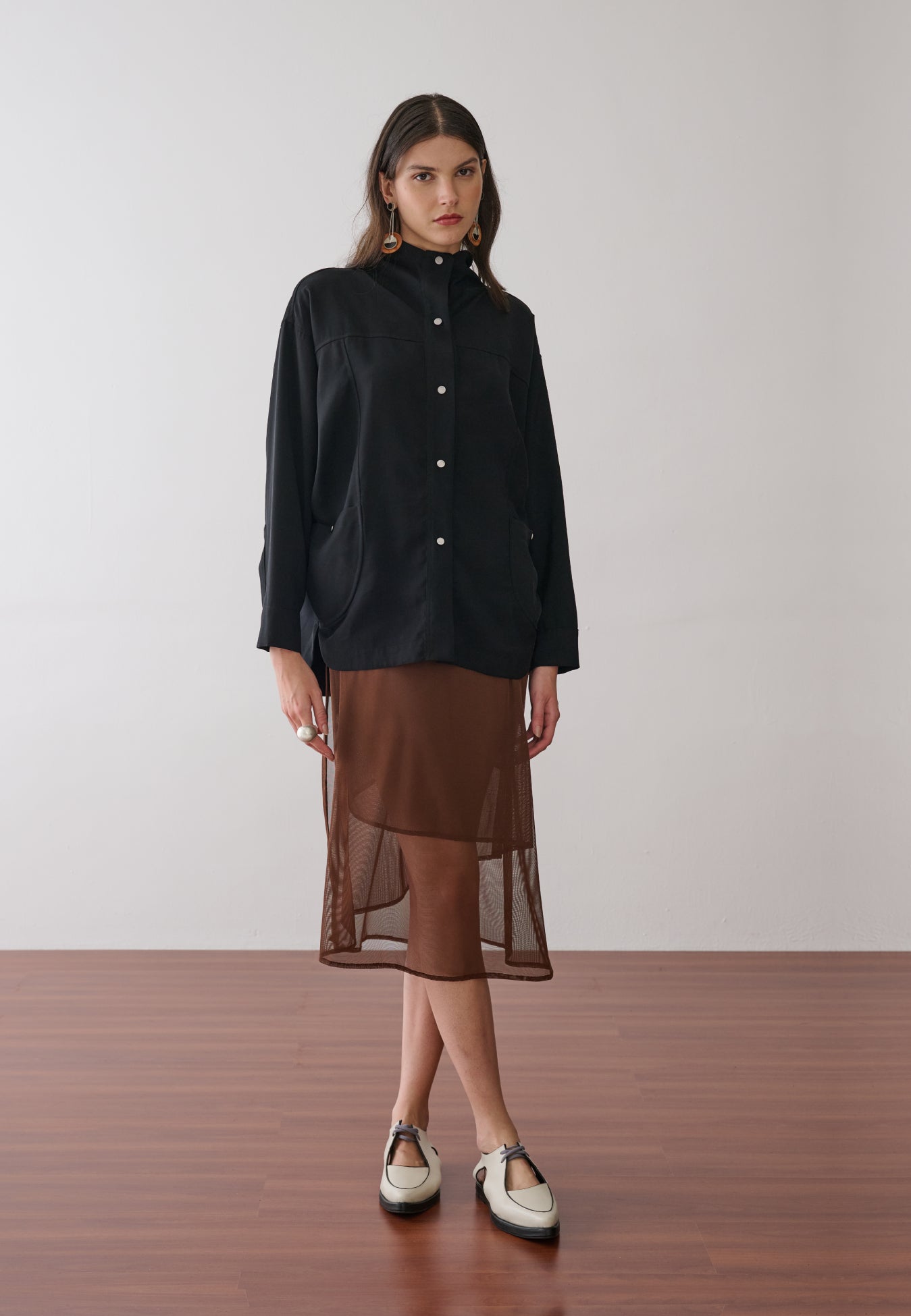 Camisa Alongada Peplum
