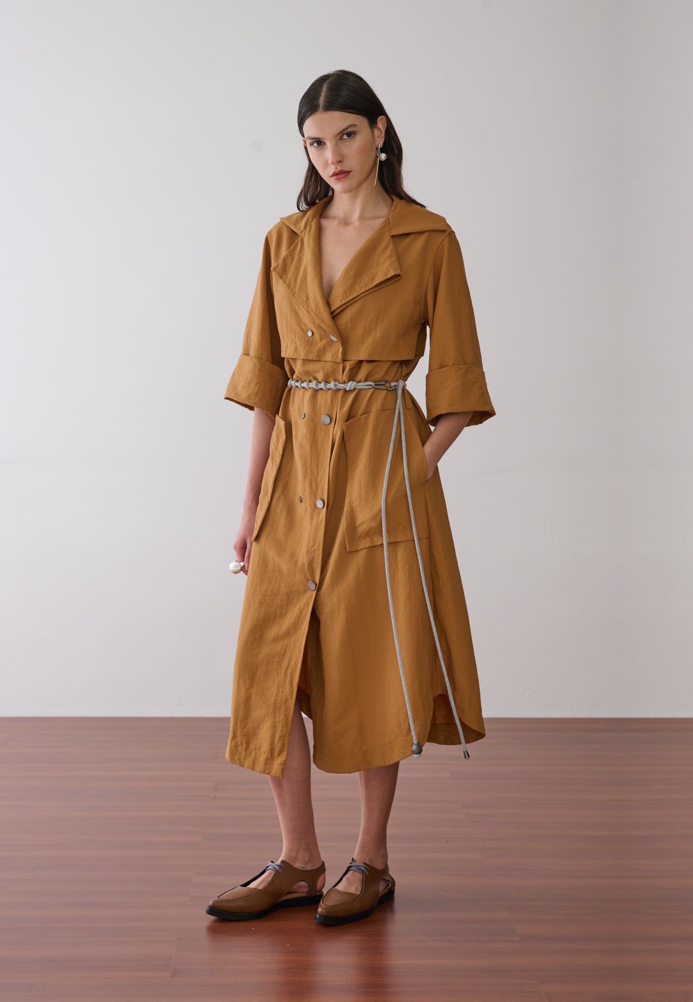 Vestido Midi Trench
