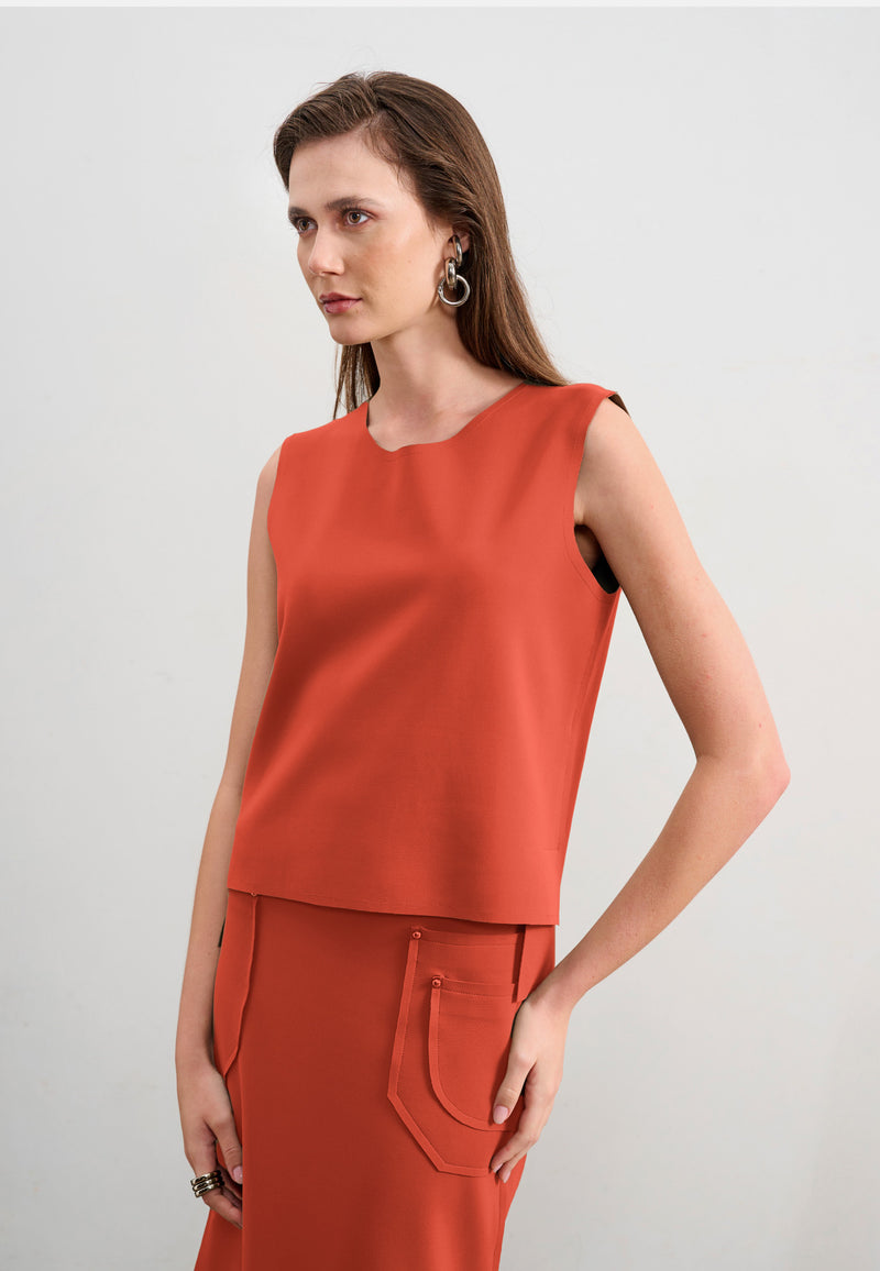 Blusa Reta Decote Canoa