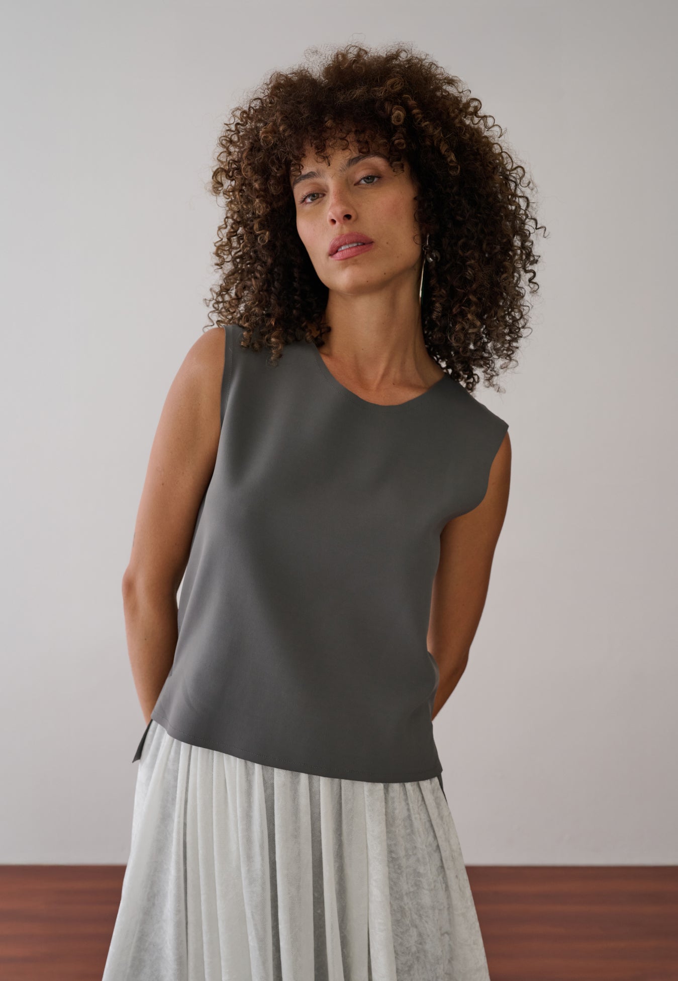Blusa Reta Decote Canoa