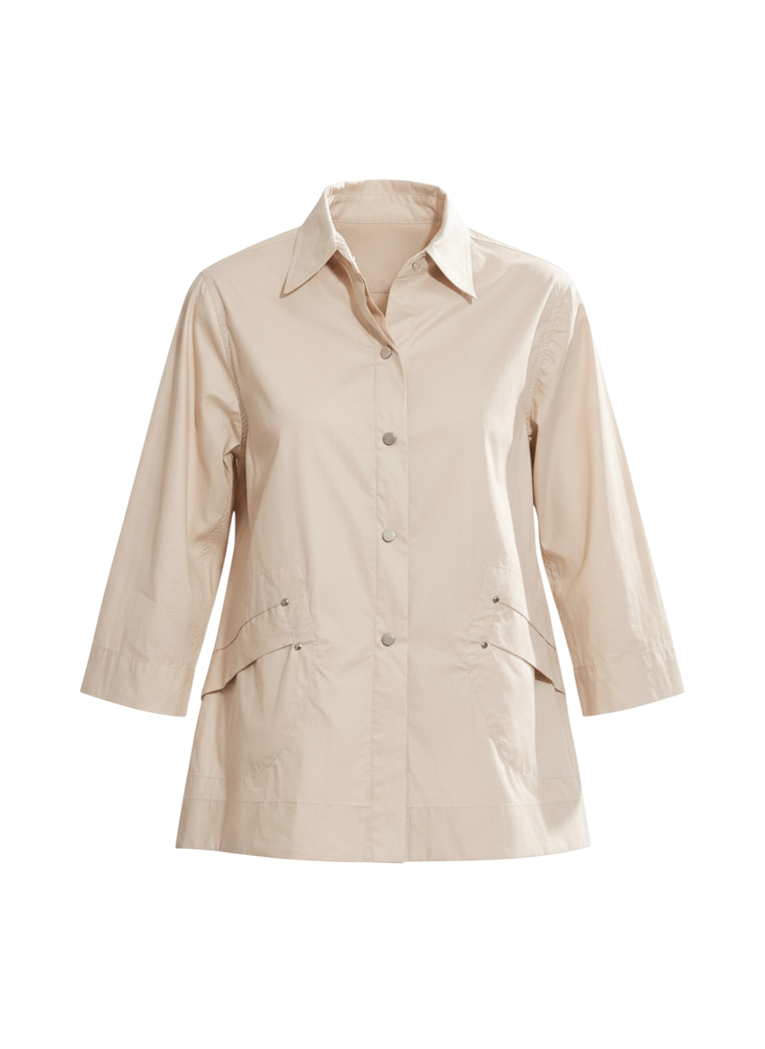 Camisa Evasê Efeito Empapelado