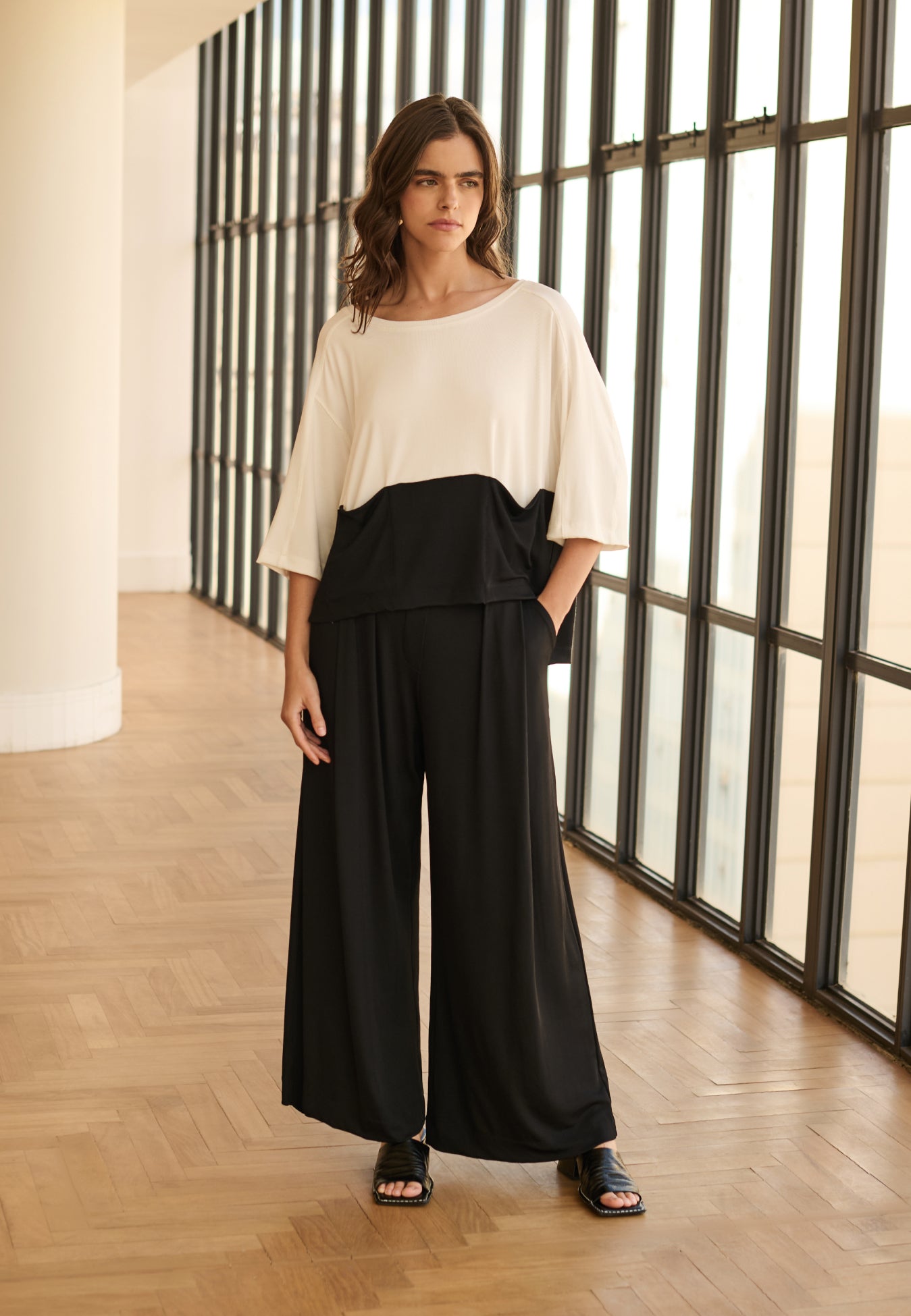 Calça Pantalona Fluida