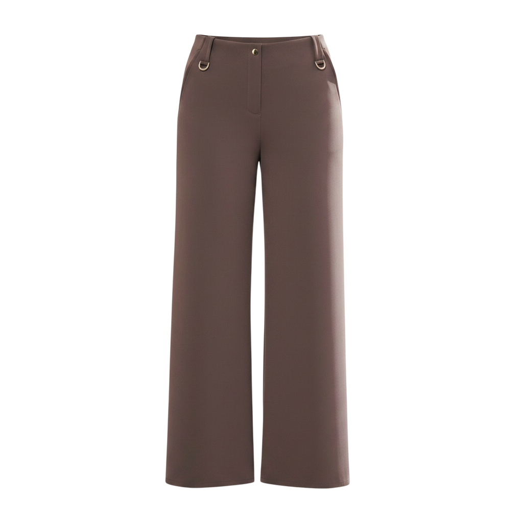 Calça Reta Passantes Argola