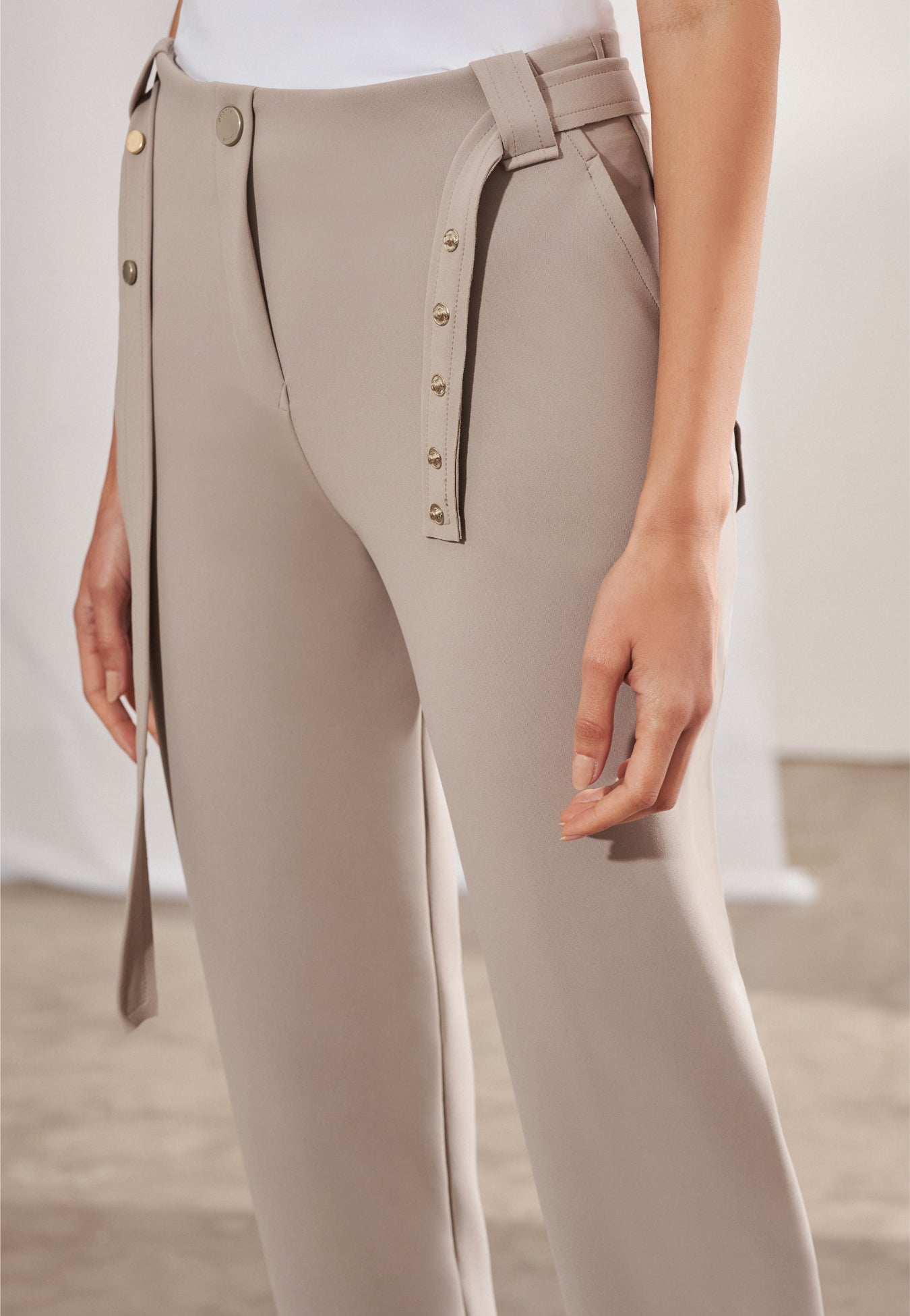Calça Cigarrete Cinto