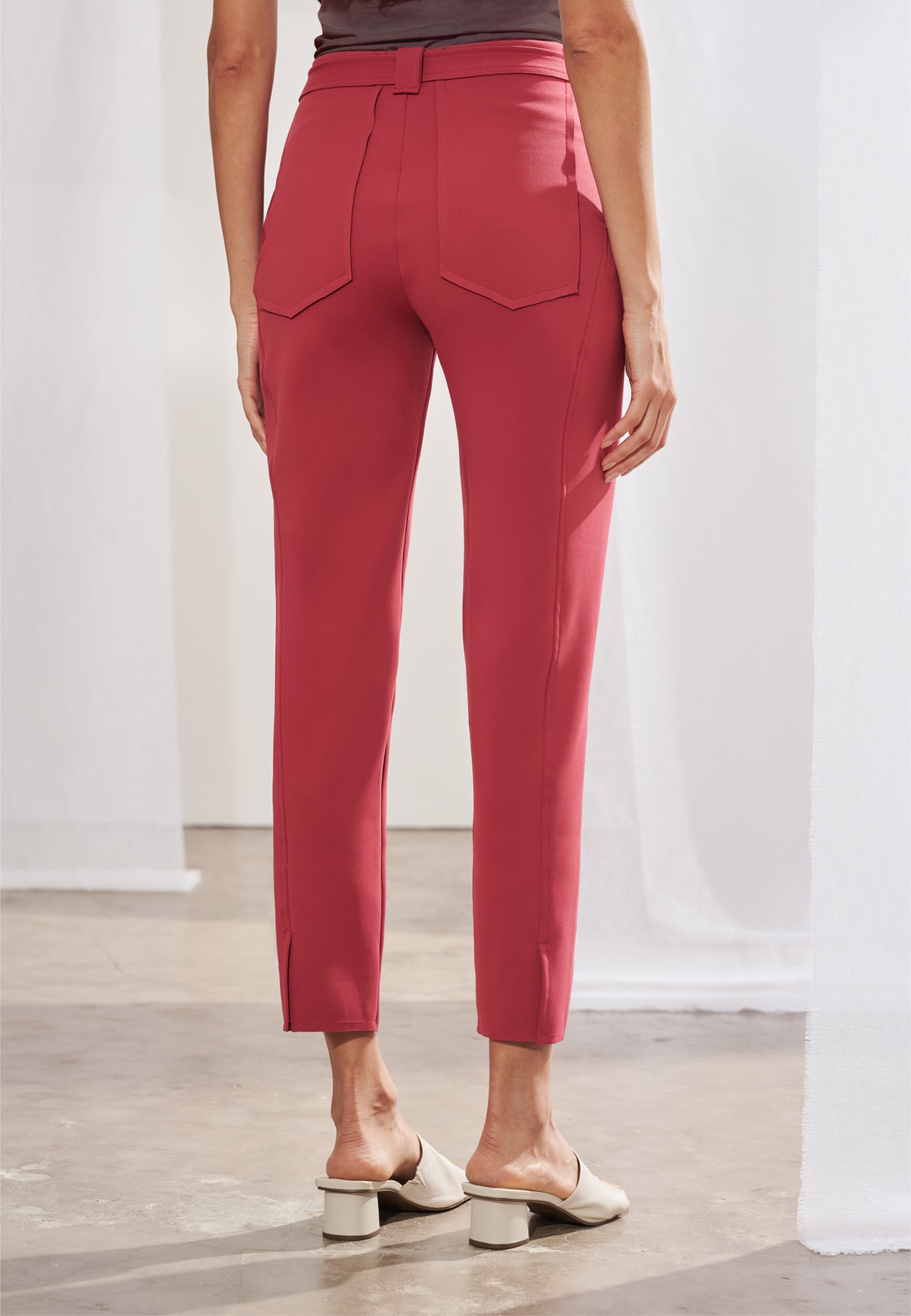 Calça Cigarrete Cinto