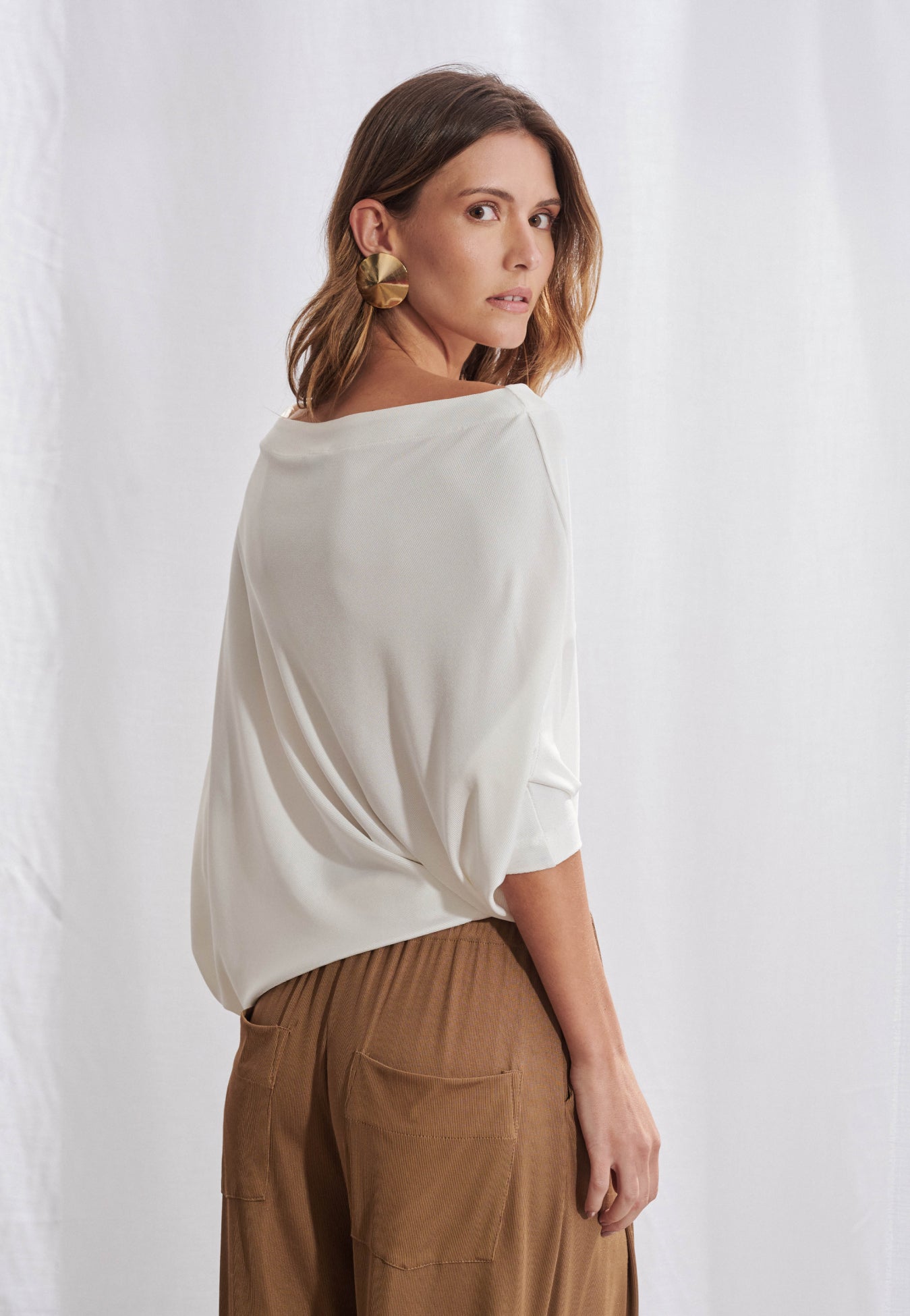 Blusa Decote Canoa
