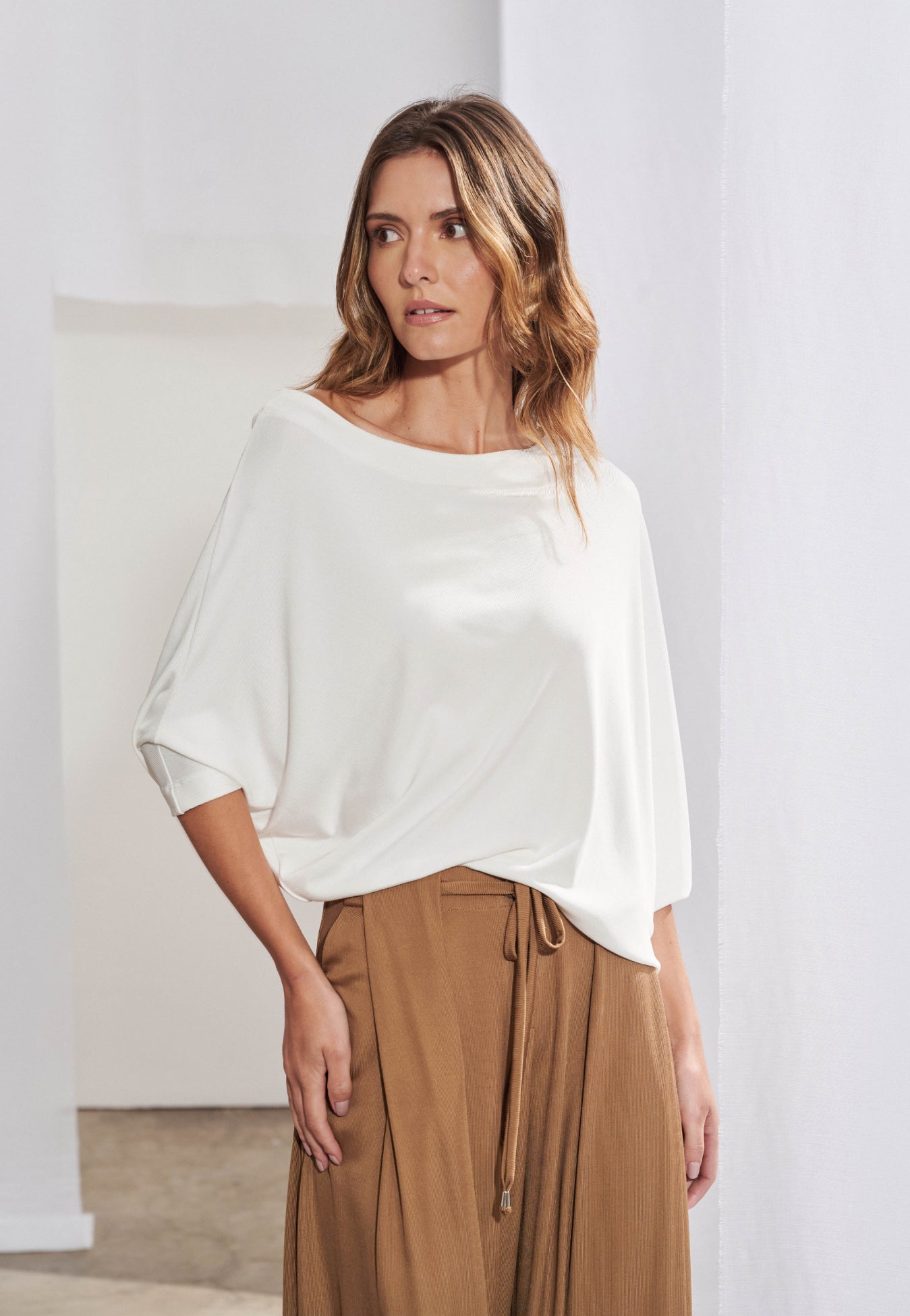 Blusa Decote Canoa