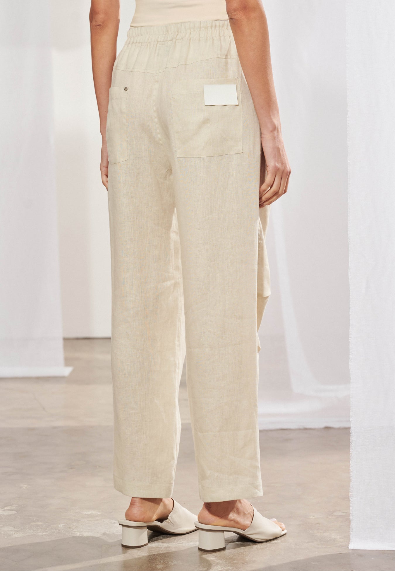 Calça de Linho Reta