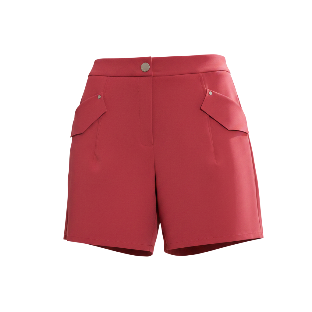 Short Alfaiataria Bolsos Frontais