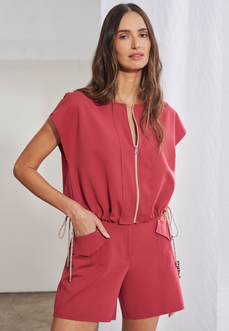 Short Alfaiataria Bolsos Frontais