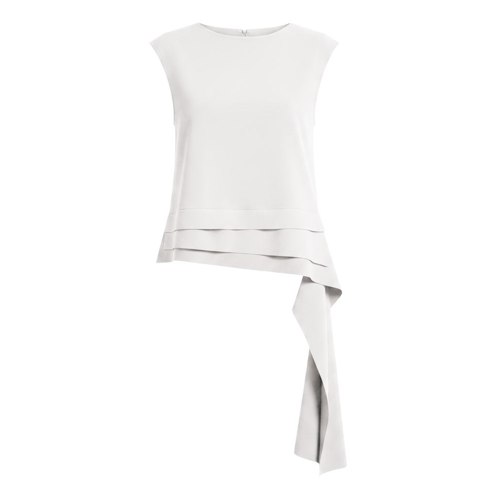 Blusa Decote Canoa Camadas