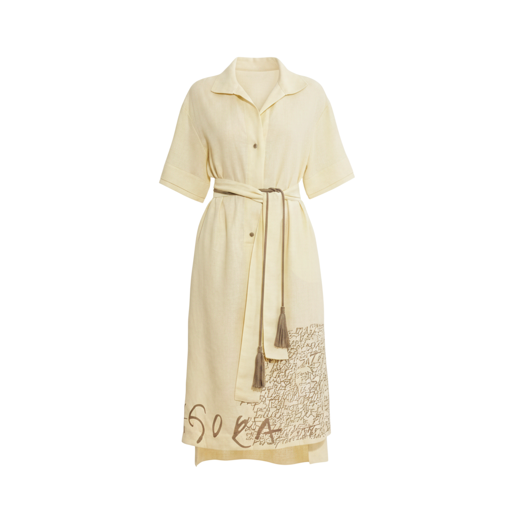 Vestido Chemise de Linho Midi