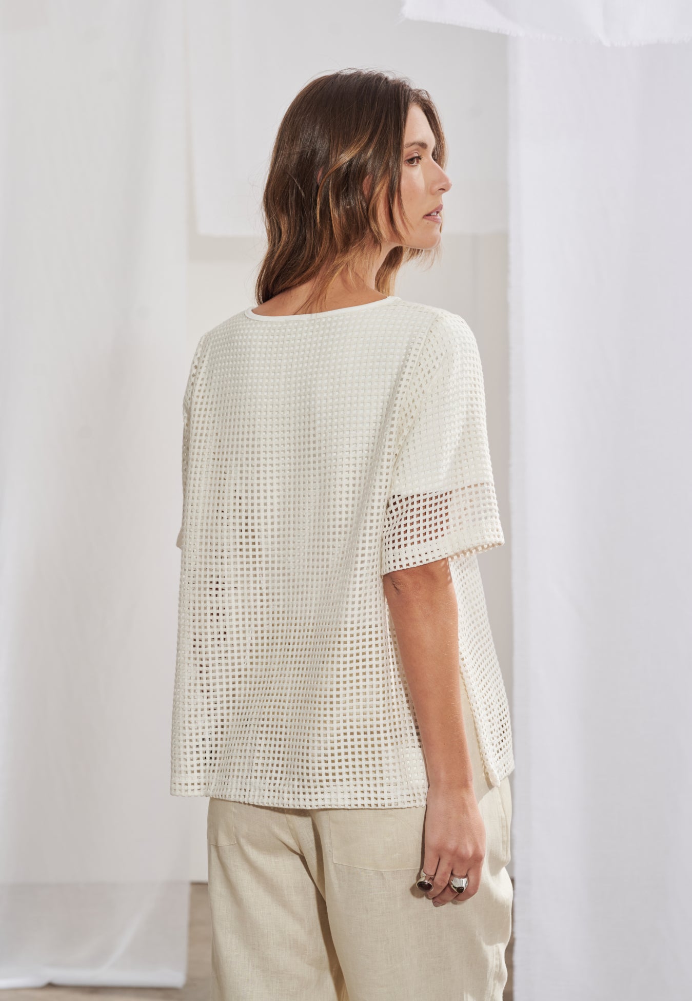Blusa Telada Fendas Laterais