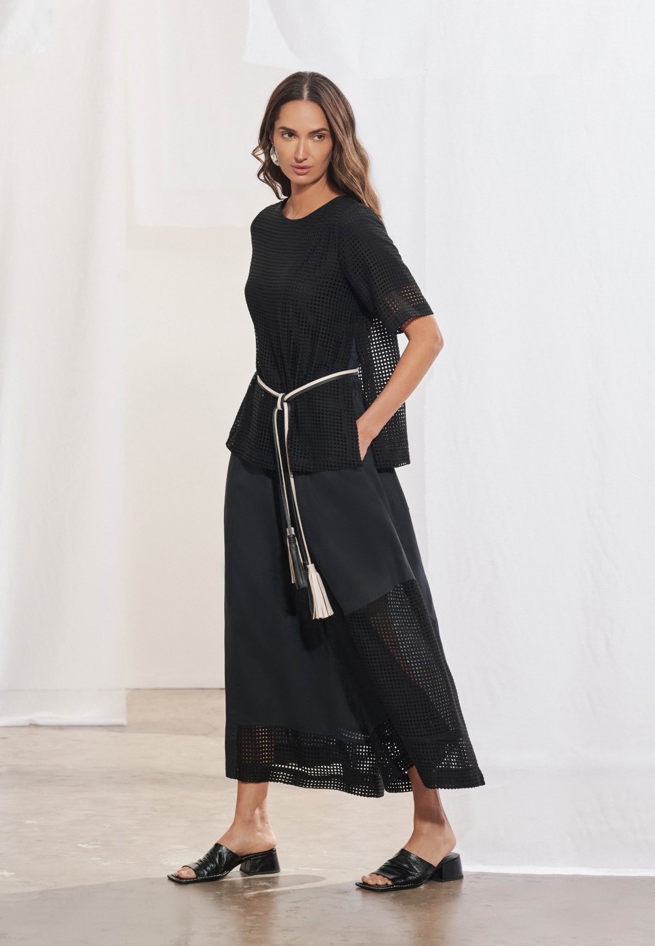 Blusa Telada Fendas Laterais