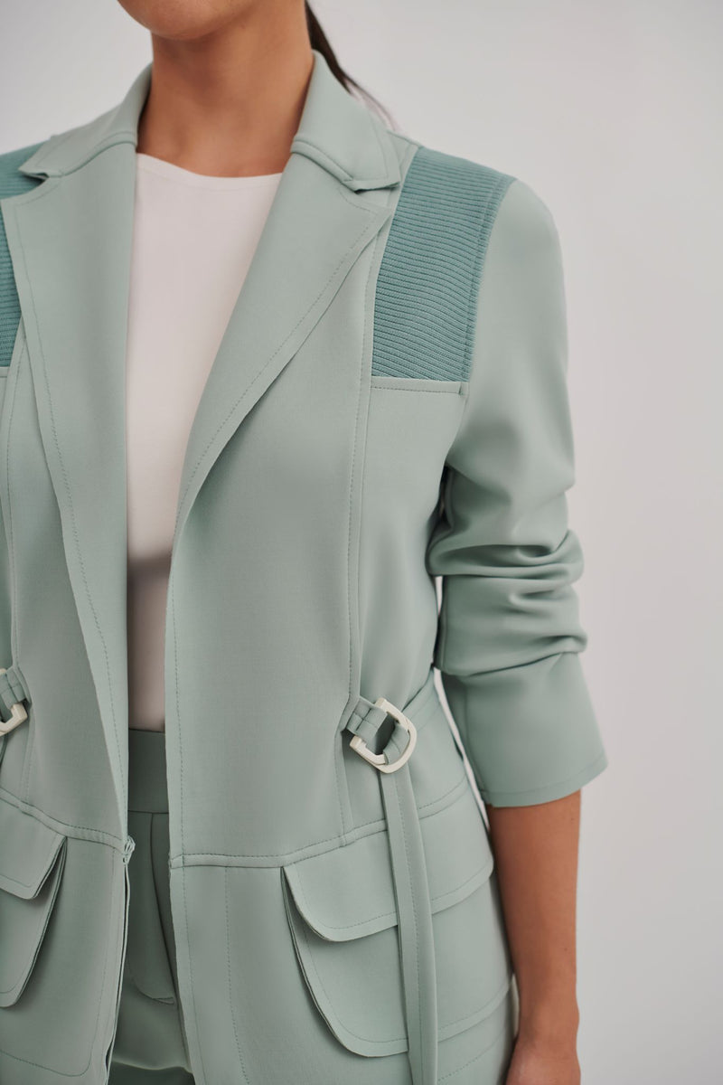 Blazer Cinto e Fivelas