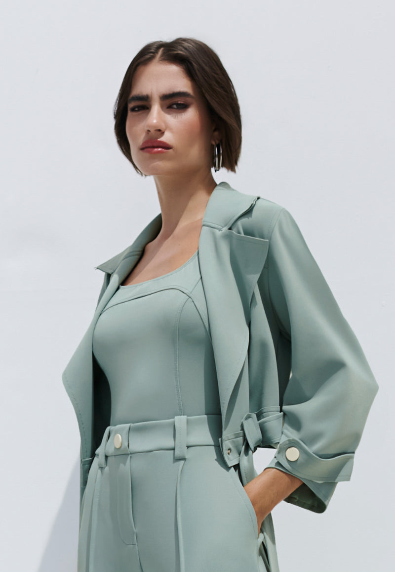 Jaqueta Biker Faixa Fivela